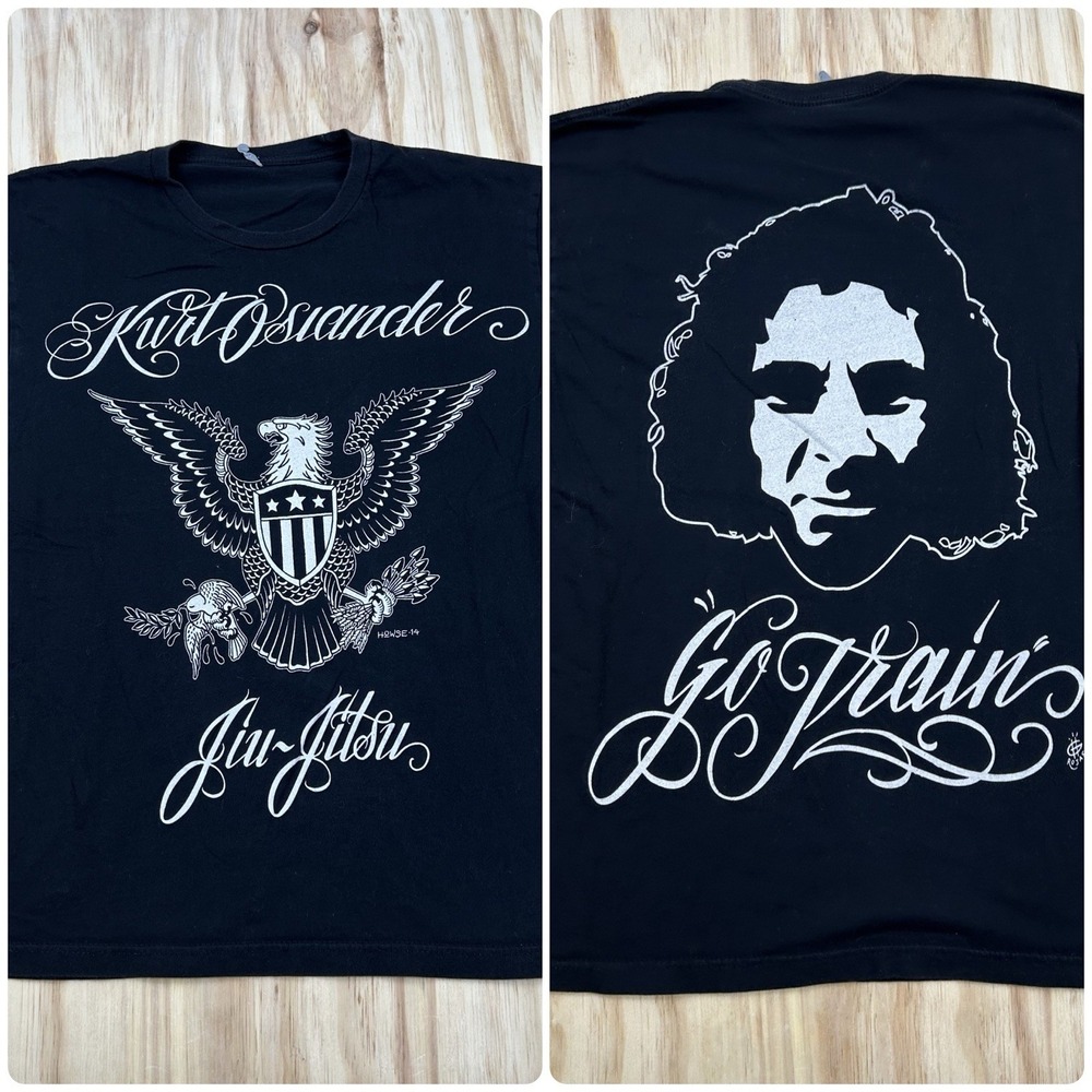 Kurt Osiander Fight Gear Brazilian Jiu Jitsu T Shirt Black Medium Rare Tee